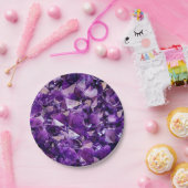 Paars Amethyst Crystal Geode Pareltjes Bord (Feest)