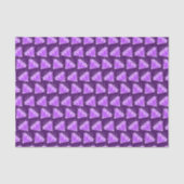 Paars amethyst gemstone grafisch kunststofpapier tissuepapier (Voorkant)