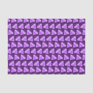 Paars amethyst gemstone grafisch kunststofpapier tissuepapier
