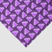 Paars amethyst gemstone grafisch kunststofpapier tissuepapier (Detail)