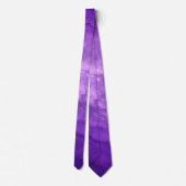 Paars Amethyst Ombre Marble Elegant Modern Chic Stropdas (Achterkant)