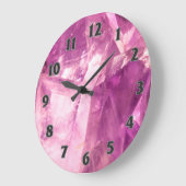 Paars Amethyst-ontwerp Grote Klok (Hoek)