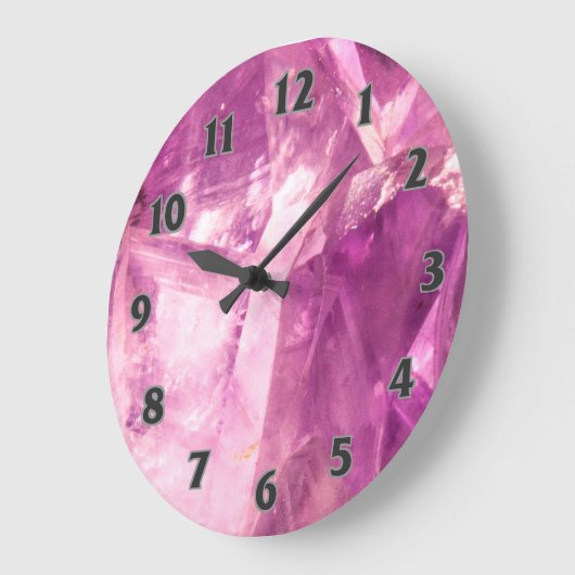 Paars Amethyst-ontwerp Grote Klok (Hoek)