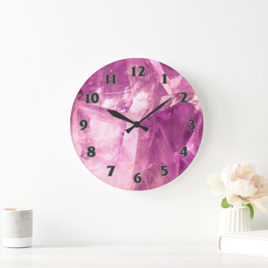 Paars Amethyst-ontwerp Grote Klok (Huis)