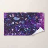 Paars Amethyst Quartz Crystal Bad Handdoek (Handdoek)