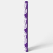 Paars anananassepatroon samsung galaxy hoesje (Linkerkant)