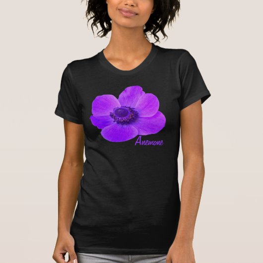  Paars Anemonventiel T Shirt (Voorkant)