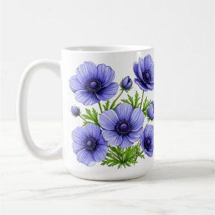 Paars Anemoon Boeket Koffiemok