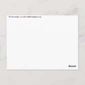 Paars Angel Briefkaart (Achterkant)