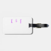 Paars Angel Travel Label Bagagelabel (Achterkant horizontaal)