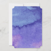 Paars Aquarel "De Bruiloft Van" Typografie Kaart