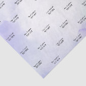 Paars Aquarelwas Aangepaste Tekst Tissuepapier (Detail)