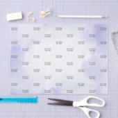 Paars Aquarelwas Aangepaste Tekst Tissuepapier (Craft)