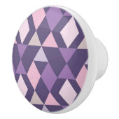 Paars Arabisch geometrisch patroon Keramische Knop (Rechts)