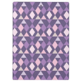 Paars Arabisch geometrisch patroon Klembord (Achterkant)