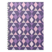Paars Arabisch geometrisch patroon Notitieboek (Voorkant)