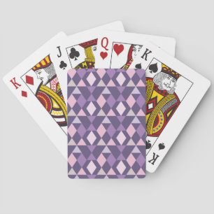 Paars Arabisch geometrisch patroon Pokerkaarten