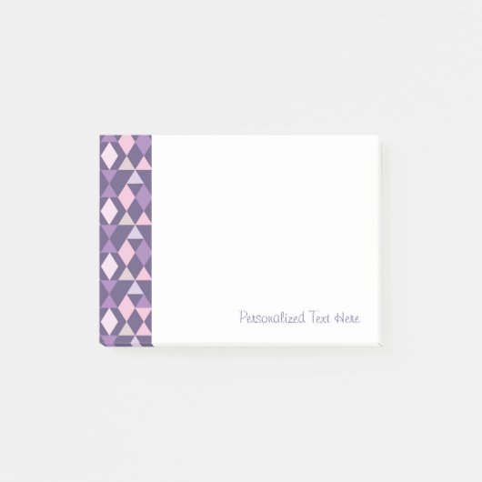 Paars Arabisch geometrisch patroon Post-it® Notes (Voorkant)