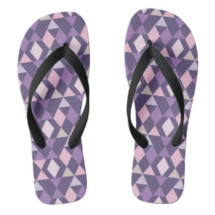 Paars Arabisch geometrisch patroon Teenslippers