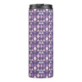 Paars Arabisch geometrisch patroon Thermosbeker (Achterkant)