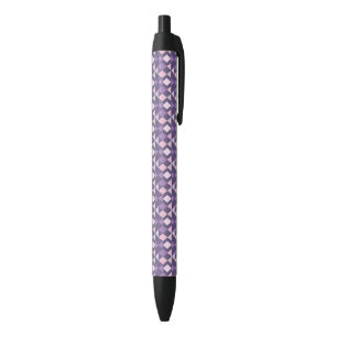 Paars Arabisch geometrisch patroon Zwarte Inkt Pen
