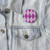 Paars Arglye Ladybug Ronde Button 5,7 Cm (In situ)