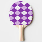 Paars Argyle Pattern Tafeltennisbatje (Voorkant)