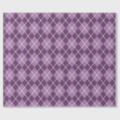 Paars Argyle Wrapping Paper Cadeaupapier (Vlak)