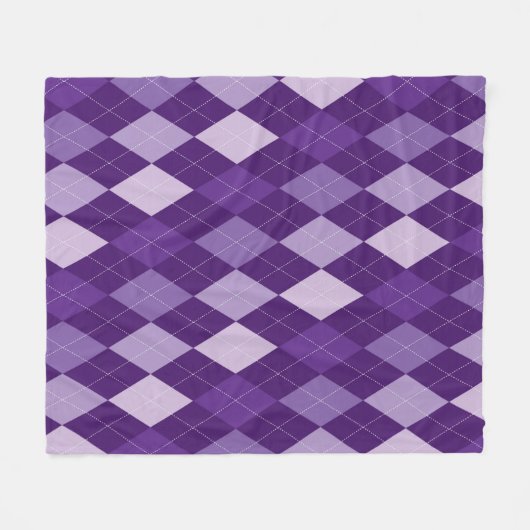 Paars arsenaal fleece deken (Voorkant (Horizontaal))