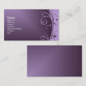 Paars Art Deco  Visitekaartje (Voorkant / Achterkant)