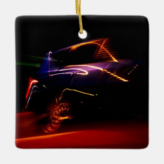 paars auto danskeramisch ornament (Voorkant)