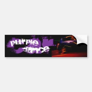 paars autodans bumper sticker