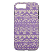Paars Aztec Pattern Case-Mate iPhone Case (Achterkant)