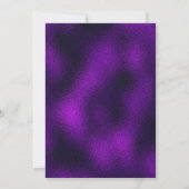 Paars Baby shower Gold Prince Kaart (Achterkant)