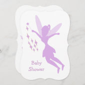 Paars Baby shower Kaart (Voorkant / Achterkant)