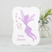 Paars Baby shower Kaart (Staand voorkant)