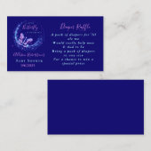 Paars Baby shower met reservevlinder Informatiekaartje (Voorkant / Achterkant)