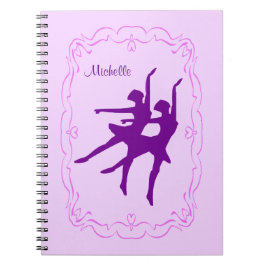 Paars Ballerina Dance Notitieboek