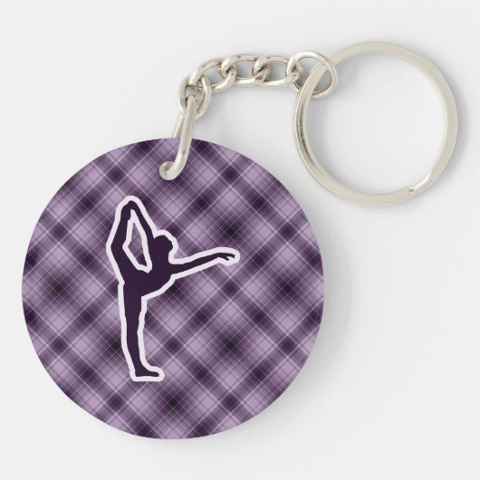 Paars Ballet Sleutelhanger (Achterkant)