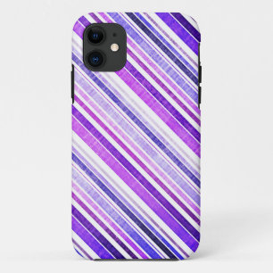  Paars bandpatroon Case-Mate iPhone Case