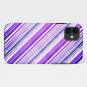  Paars bandpatroon Case-Mate iPhone Case (Achterkant (horizontaal))