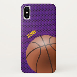 Paars Basketball Case-Mate iPhone Case