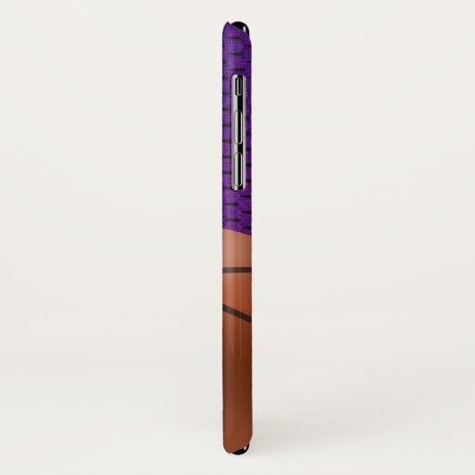 Paars Basketball Case-Mate iPhone Case (Achterkant/links)