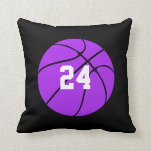 Paars Basketball Custom Player Name Sierkussen