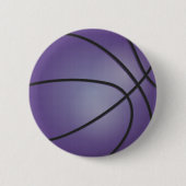 Paars Basketball Ronde Button 5,7 Cm (Voorkant)