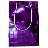 Paars Baubles cadeauzak medium Medium Cadeauzakje (Voorkant)