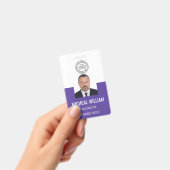 Paars Bedrijfsidentificatiebadge Badge (Handheld)