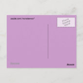 Paars Beer Briefkaart (Achterkant)