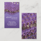 Paars Belly Dansend Visitekaartje (Voorkant / Achterkant)
