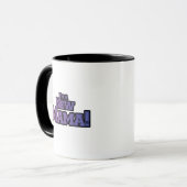 Paars ben ik een New Mama Tshirts en Gifts Mok (Voorkant links)